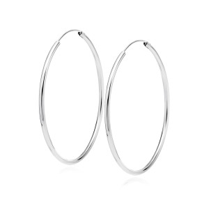 Cercei rotunzi argint Ø45 mm x 2 mm Creole DiAmanti KSZ2045ER-DIA (Argint 925‰ 4,2 g.)